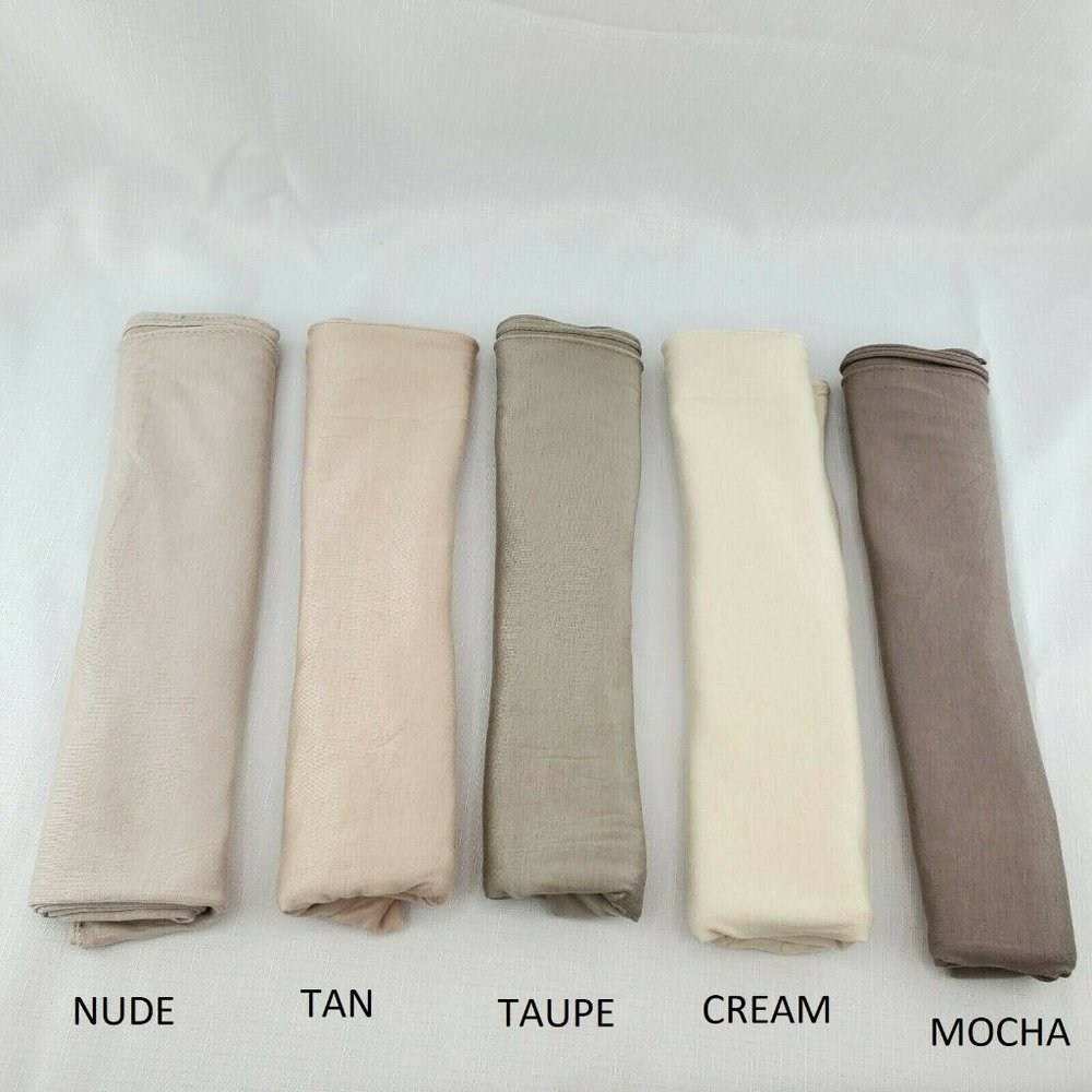 Jersey Cotton Solid Hijab Scarf Long Muslim Shawl Stretchy Soft Turban Wrap - Picture 2 of 11
